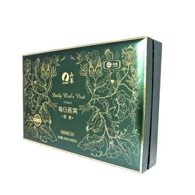 Embossing Rigid Paper Gift Box Gold Foil Stamping CMYK Colour