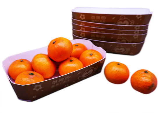 Faltende Nahrungsmittelverpackungs-Kästen, wasserdichte Pappschachteln für Drucken der Frucht-CMYK