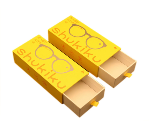 Verpackender Papierkasten ODM für Gläser mit Zug-Tab Stamping-UVbeschichtung, dem Sonnenbrille-Verpacken und Kasten